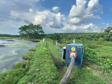 Supply of 8Inch Diesel Water Pump (MCWEL) with 50ft Suction and 20mtr Discharge Hose at Oil Palm Plant Rompin, Negeri Sembilan